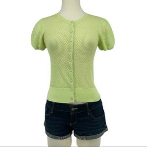 NWOT UO MODA International Puff Sleeve Knit Top